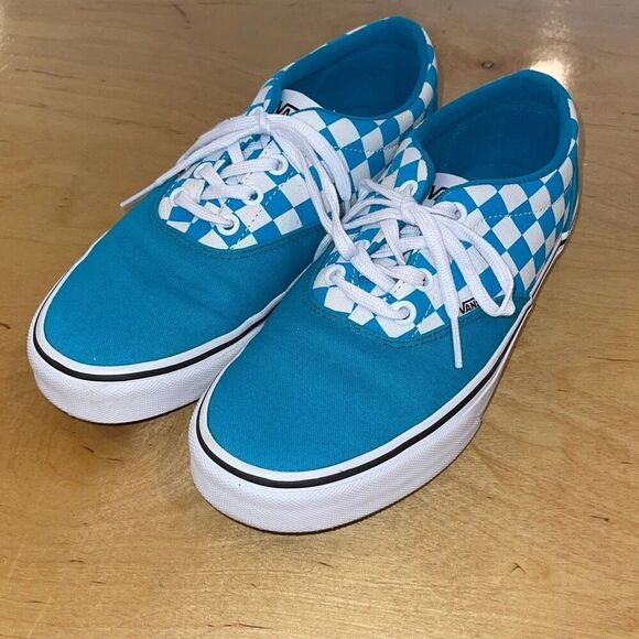 Vans Doheny Women's Shoes Sneakers Checkered Blue‎ Size 8 - Picture 1 of 7